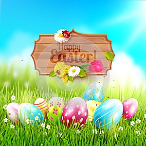 Cute Easter greeting card