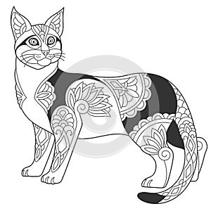 Cute Egyptian Mau cat design
