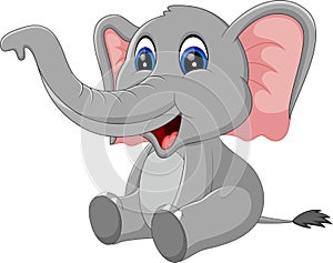 Cute elephant cartoon