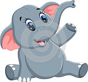 Cute elephant cartoon