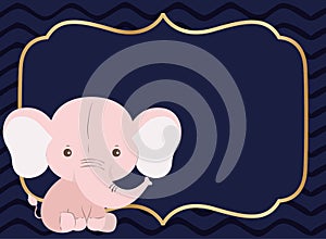 Cute elephant cartoon vector design