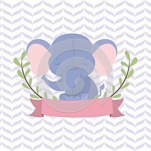 Cute elephant cartoon vector design