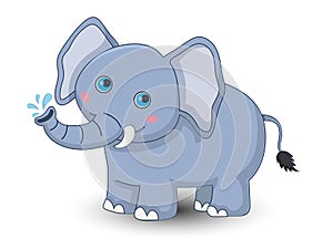 Cute Elephant cartoon vector set4