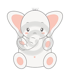 cute elephant icon