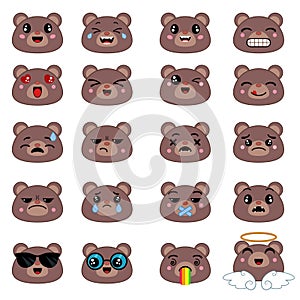 Cute emoticons set