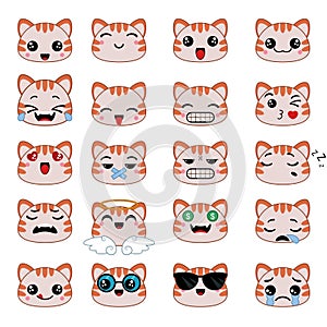 Cute emoticons set