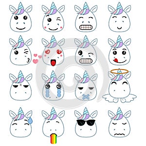 Cute emoticons set