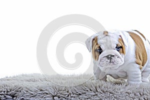 Cute english bulldog dog puppy