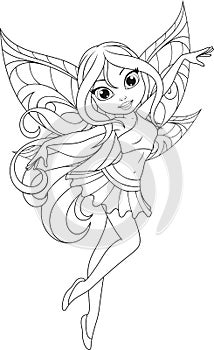 cute fairy with wingsn