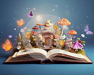 cute fantasy book for children story book.