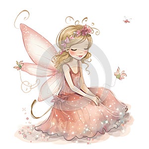 Cute fantasy fairy clip