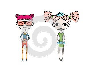 Cute fashion girls