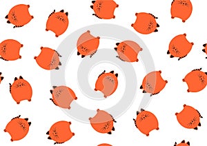 Cute fat cats seamless background - cdr format