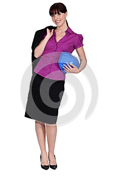 Cute female archtect