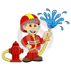 Cute Fireman cartoon
