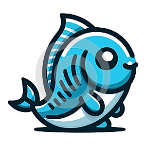 Cute Fish Vector Image illustration