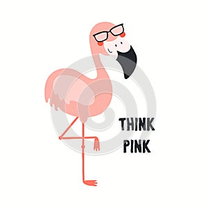 Cute flamingo illustration