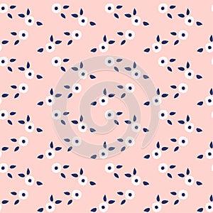 Cute floral seamless pattern. Endless girly print.