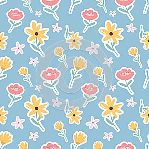 cute florals seamless design