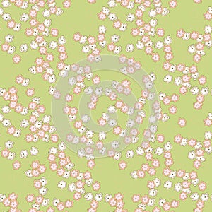 cute flowers seamless pattern