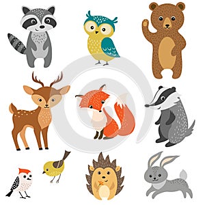 Cute forest animals