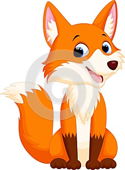 Cute fox cartoon