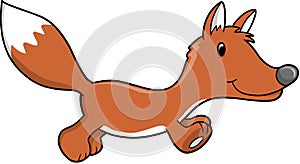 Cute Fox Vector Illustration