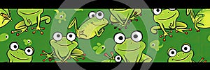 cute frog background Adorable Amphibian Backdrop