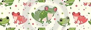 cute frog background Adorable Amphibian Backdrop