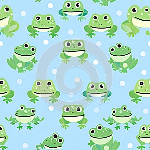 cute frog background Adorable Amphibian Backdrop