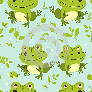 cute frog background Adorable Amphibian Backdrop