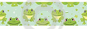 cute frog background Adorable Amphibian Backdrop