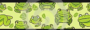 cute frog background Adorable Amphibian Backdrop