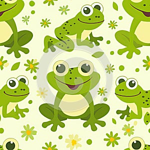 cute frog background Adorable Amphibian Backdrop