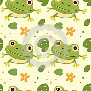 cute frog background Adorable Amphibian Backdrop