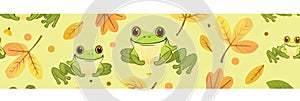 cute frog background Adorable Amphibian Backdrop