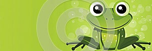 cute frog background Adorable Amphibian Backdrop