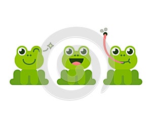 Cute frog cartoon