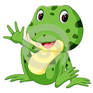 Cute frog cartoon