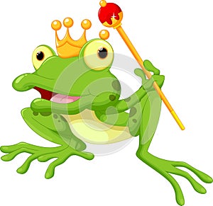 Cute frog Prince cartoon