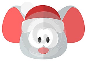Cute and funny Christmas rat