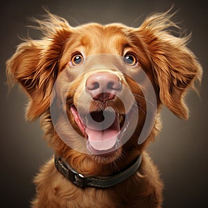 Cute and funny close-up photo of a dog with an amusing expression - perfect for laughter and smiles
