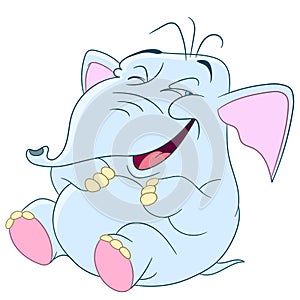 Cute funny elephant