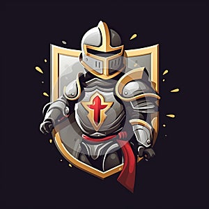 Cute and Funny Gaming Logo with Time-Twist Templar