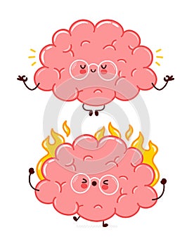 Cute funny human brain organ burn