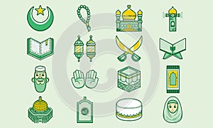 Cute and funny islamic icon