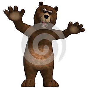 Cute and funny toon bear photo