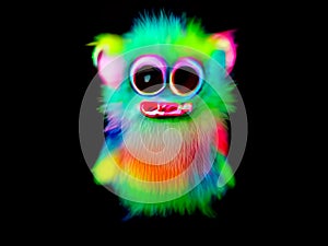 Cute furry Monster â€“ 3D Illustration