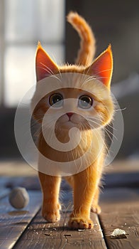 Cute Ginger cat character. Ideas from the cuteness of ginger cats