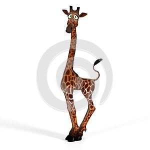 Cute giraffe with a funny face - lovely